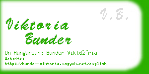 viktoria bunder business card